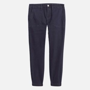 Studio Blue Sophia Utility Cropped Slim Taper Pants Navy Blue Size 26